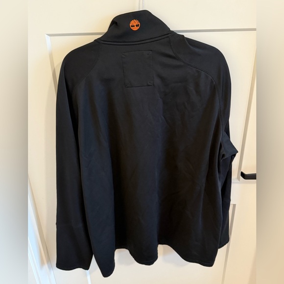 Timberland 3XL Tall Quarter Zip Pullover Black Fleece Lined Athletic Jacket - Picture 4 of 4
